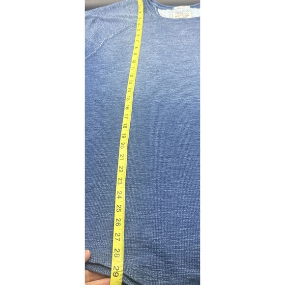 Lucky Brand True Indigo Men’s BLUE Thermal Knit Long Sleeve Henley Shirt Sz XXL - Picture 9 of 9